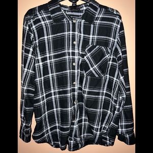 Women's Long Sleeve Button-Front Blouse